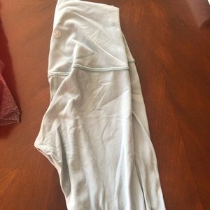 Baby blue align lululemon leggings 7/8